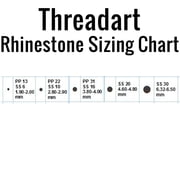 Hot Fix Rhinestones by Threadart SS10 (3mm) - Lt. Siam - 10 Gross (1440 stones/pkg) Hotfix - 5 Sizes and 32 Colors Available