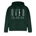 thumbnail image 4 of Lilgiuy Men's Hoodie Letter Printed Pullover Long-sleeved Top Hooded Sweatshirts for Party Club Birthday, 4 of 5