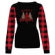 thumbnail image 4 of Pntutb Mujer Casual Sexy Moda Impresión Manga Larga Cuello Redondo Fruncido Pullover Blusa tops Pntutb Pntutb-8783, 4 of 5