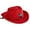 Red-1, variant on Kcolen Kids Cowboy Hat for Girls Boys Western Cowgirl Hat with Buckle Belt Unisex Wide Brim Hat Dress Up Western Style Party