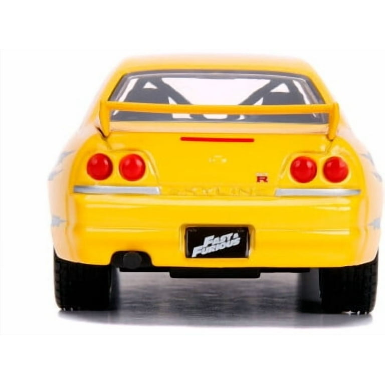 Leon's FAST FURIOUS Yellow Nissan Skyline GTR BCNR33 Diecast Toy