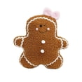 thumbnail image 2 of Gingerbread Man Pillow Cute Soft Christmas Stuffed Character Cushion For Holiday House Decor, 2 of 9