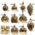 thumbnail image 2 of Bola decorativa para árbol de Navidad de forma especial, plástico galvanizado, suministros para colgantes, 2 of 5