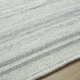 thumbnail image 6 of BoutiqueRugs Nimue Boho Hand Woven Wool Natural Fiber Area Rug - Farmhouse Bordered Solid Color Carpet for Living Room, Bedroom - Gray, Ivory - 8' x 10' (8x10), 6 of 8