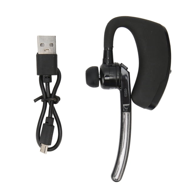 Auricular Bluetooth multifunción con cancelación de ruido, manos libres, micrófono incorporado, auriculares de una sola oreja para conducir, negocios y oficina