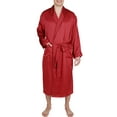 thumbnail image 3 of Men's Silk Sleepwear 100% Silk Long Robe, 3 of 10
