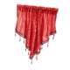 thumbnail image 4 of Triángulo Cortina Cortina Decoración de Navidad Decoración cómoda con la ventana de bolsillo de la barbilla de la borla para la cocina del hogar Rojo, 4 of 9