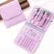 thumbnail image 4 of Kit de pedicura profesional, herramientas para cortar uñas, kit de belleza, herramientas para el cuidado de las uñas con estuche de viaje de cuero MFZFUKR CPB-US-YYM166-7, 4 of 5