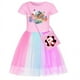 thumbnail image 5 of Roblox-vestido rosa de dibujos animados para niñas, malla de encaje, estrella, dulce estampado, manga corta, navidad, regalos de cumpleaños, 5 of 5