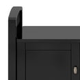 thumbnail image 7 of Simpli Home Warm Shaker Wood 44" Transitional Entryway Bench in Black, 7 of 7