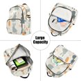 thumbnail image 5 of FORMRS Mini Backpack Purse for Women Travel Daypack Casual Shoulder Bag, Whimsical Rabbits, 5 of 7