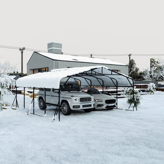 Carport 20 x 20 FT Shelter, Perfect Solution for Vehicles, Boats & Equipment - Durable, All-Weather, Quick Assembly, Spacious, Secure, Reinforced