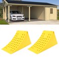 thumbnail image 1 of Wheel Chock Stopper, Rear Handle Weather Resistant Wheel Chock Wedge Stackable Storage Deformation Proof  for Boat Trailer, 1 of 7