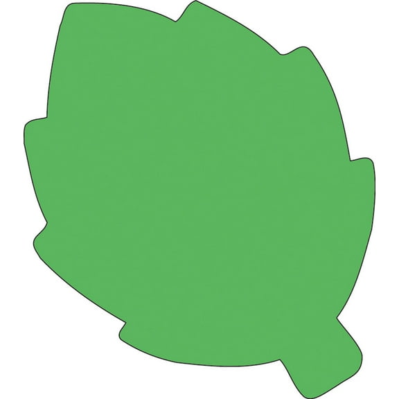 Sticky Shape Notepad - Green Leaf