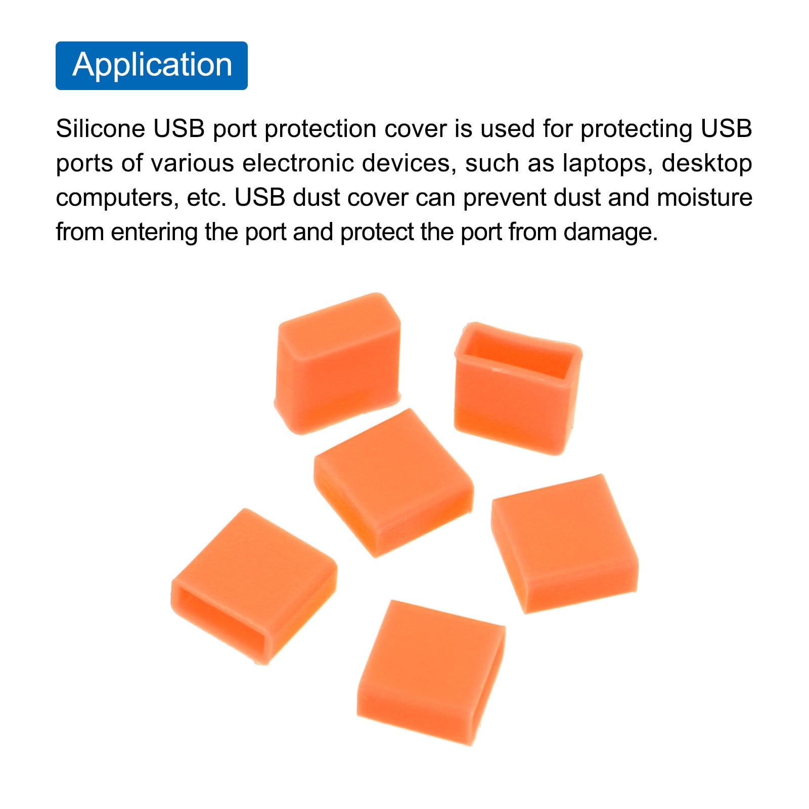 25 Bouchons Anti-Poussière Silicone USB Type A Femelle - Rose Rouge - Protection Durable Ports USB