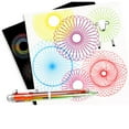 thumbnail image 4 of Drawing Geometric Curve Ruler Stencil Spiral Art Stationery Spirograph Toy, 4 of 6