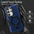 thumbnail image 4 of Dteck for Samsung Galaxy A22 4G Case with Invisible Built in Stand & Ring Holder,Military Grade Drop Protection Shockproof Hybrid Case for Samsung Galaxy A22 4G,Blue, 4 of 7