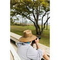 thumbnail image 5 of CTM Palm Straw Lifeguard Hat with Wide Brim, 5 of 6