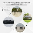 thumbnail image 4 of Outsunny 10' x 20' Pop Up Canopy Tent with Sidewalls & Doors, Instant Tents for Parties with Wheeled Carry Bag, Height Adjustable, for Outdoor, Garden, Patio, Gray, 4 of 8