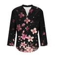 thumbnail image 5 of Neewe Womens Long Sleeve Shirts Casual Summer Fashion Ladie Tops Loose Fit Spring Lightweight Clothes Beach Vacation, 5 of 5