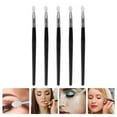 thumbnail image 4 of WORGEOUS 5pcs Pinceles de labios de silicona Sombreador de ojos Aplicador Maquillaje Lápiz labial aplicar pinceles, 4 of 8