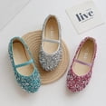 thumbnail image 2 of Chaussures de Princesse en Cuir pour Filles Chaussures Habillées pour Enfants en Cuir à Paillettes FJH, 2 of 6