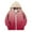 Wine, variant on Xdegoge Lightweight Jacket for Girls Boys Fashion Gradient Coat Full Zip Hooded Jackets Causal Loose Sport Coats Fall Winter Warm Stylish Outerwear with Pockets Size 4-12