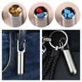 thumbnail image 2 of Pill Box Stainless Steel Sealed Compartment, Pill Container, Weekly Pill Organizer,Hanging Buckle Storage Compartment,Portable Waterproof Medicine Organizer Daily Pill Containers, 2 of 7