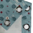 thumbnail image 4 of Ambesonne Grommet Curtain, , 50"x63", Cadet Blue and Burgundy, 4 of 5