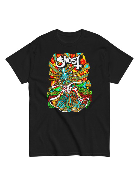 Ghost - Psychedelic Unisex T-Shirt - Black - Small