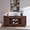 Dark Walnut, variant on KeyWhat 70" TV Stand for TVs Up to 80", Modern Entertainment Center with Storage Cabinet & Open Shelves, Cable Management for Living Room, Antique White