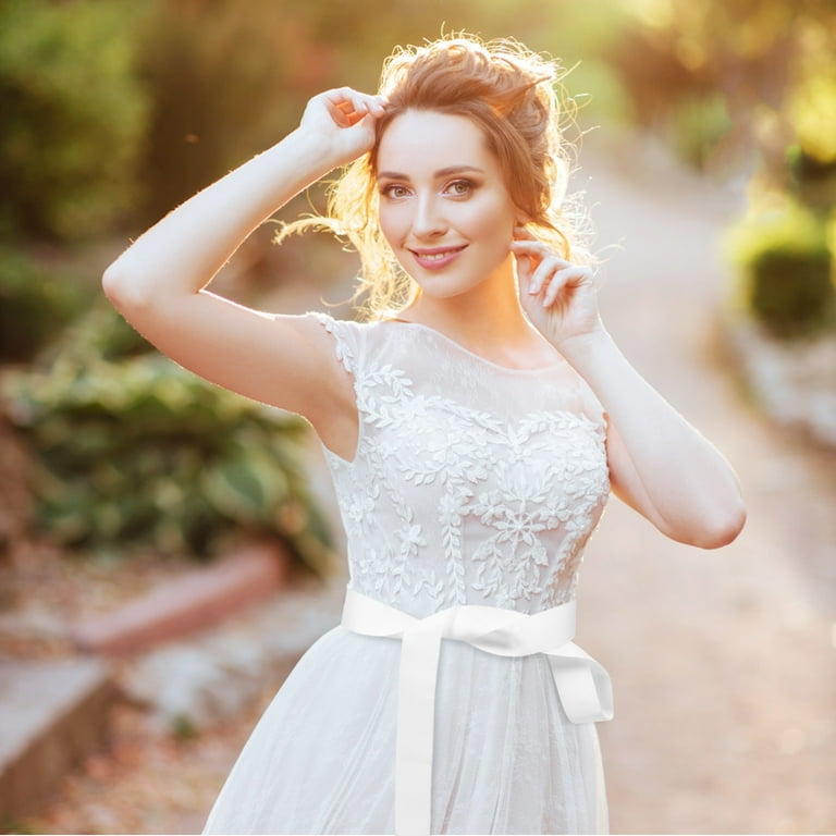 belt for lace wedding dress How To Make Your Wedding Dress Yours With Bridal Belts & Sashes