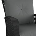 thumbnail image 5 of COSCO Outdoor Living Lakewood Ranch Steel Woven Wicker Lounge Chairs with Cushions, Black and Gray, 5 of 11