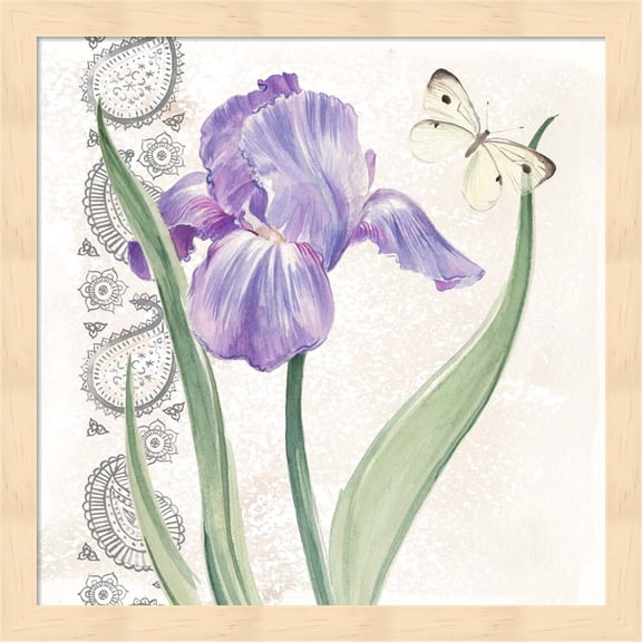 Flowers & Lace III by Jennifer Parker, Framed Wall Art, 13.25W x 13.25H
