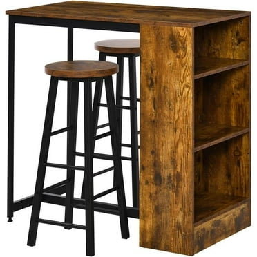 OnlineGymShop CB24261 Dining Bar Table Set with Bar Stools