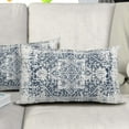 thumbnail image 4 of Navy Blue Boho Lumbar Pillow Covers 12X20 in Set of 2 Ethnic Bohemian Carpet Rectangular Pillow Cases Farmhouse Rustic Vintage Rug Pillowcase Home Decor for Living Room Couch Patio Sofa Porch Outdoor, 4 of 5