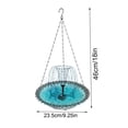 thumbnail image 4 of Alimentador Comedero y bebedero para pájaros con energía solar,incluye toalla y es ideal para la decoración de jardines exteriores (negro,1 pieza). Rkxzt, 4 of 9