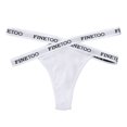 thumbnail image 1 of Women Thong Sexy Cotton Panties Underwear Woman Cross Letter Waist G-string Femme Brief Girlspangjing, 1 of 4