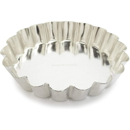 

SCI Scandicrafts Fluted Tart/Quiche Mold Fixed Bottom 3.5-inch Diameter Tinplate