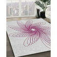 thumbnail image 3 of Ahgly Company Machine Washable Indoor Rectangle Transitional White Smoke Area Rugs, 2' x 3', 3 of 7