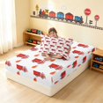 thumbnail image 4 of Erosebridal Fire Truck Twin Fitted Sheet, Firefighter Bedding 2pcs 1 Fitted Sheet and 1 Pillowcase, 4 of 6