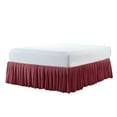 thumbnail image 4 of Home Soft Things Diamond Flannel Pleated Bed Skirt, Brick, King (78" x 80" + 18"), 4 of 6