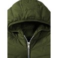 thumbnail image 3 of Ma Croix Mens Lightweight Puffer Vest Alternative Down Quilted Hiking Parka with Hood, 3 of 8