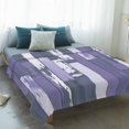 thumbnail image 4 of Purple Gray Blanket Soft Cozy Warm Throw Blanket for Couch, Plush Fuzzy Flannel Fleece Blankets for Sofa, Vintage Farmhouse Ombre Wooden Grain Bed Blankets Lightweight Gifts for Women, 40"x50", 4 of 9