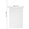 thumbnail image 2 of Uxcell 17" Length Enamel Pin Display Banner Blank Canvas Pin Banner White, 2 of 5