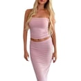 thumbnail image 1 of VISgogo Mujeres Wrap Chest Tops, Sin Mangas Fuera del Hombro Chaleco Cintura Alta Adelgazante Casual Fiesta Verano Traje VISgogo  moda, 1 of 3