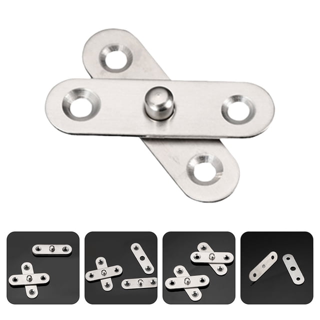 Hytrove 24Ud Bisagras Pesadas Giratorias Para Puertas Con Desmontable Y Material Acero Inoxidable Plata