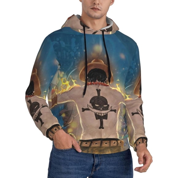 ONE PIECE Hoodies Fashion Clothes Casual Harajuku Sweatshirts Women/Men Hoodie Sweatshirt With Pocket 3D Double-Sided Printed Drawstring Sweatshirt