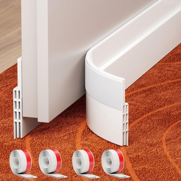 Tope inferior para puerta GroTheory 5 cm x 99 cm, blanco, paquete de 4