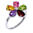thumbnail image 2 of Galaxy Gold 2.22 Carat 14k White Gold Ring Natural Diamond Multi Gemstones (7), 2 of 5